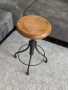 Индустриално Винтидж Столче на Винт, снимка 7