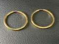 Златни обеци Халки нови 14 карата 585 zlatni obeci halki gold, снимка 2