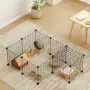PawHut Външно заграждение, кошара от телена мрежа, снимка 3