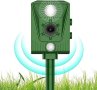 Нов ултразвуков репелент против животни мигаща светлина USB и соларно зареждане, снимка 1 - Други стоки за дома - 42096893