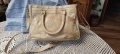 нова бежова чанта с къса и дълга дръжка, снимка 2