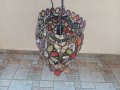 лампион абажур полилей с цветни камъни 