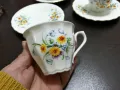 Стар български костен порцелан Бононя чашки за кафе , снимка 9