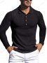 Нова мъжка блуза с висока еластична вертикална лента с дълъг ръкав, 8цвята - 023, снимка 6