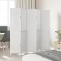 vidaXL Разделител за стая, 5 панела, бял, дърво пауловния масив, снимка 3