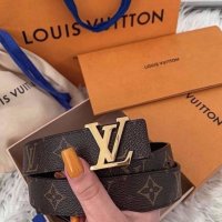 Louis Vuitton  дамски и мъжки колан, снимка 1 - Колани - 30879590