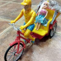 Кукла Барби с вело-каляска, снимка 1 - Музикални играчки - 37469090