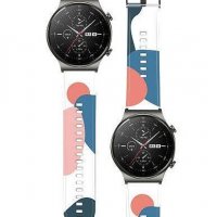 Разноцветна Камо Каишка (22мм) за Huawei Watch GT3 Pro | GT3 | GT2 | GT Watch 3 Pro, снимка 1 - Смарт гривни - 38376937