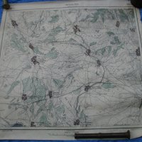 Стара военна карта-8, снимка 1 - Антикварни и старинни предмети - 31780267