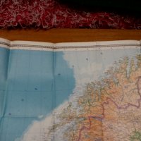 Норвегия физико географска карта М 1:2000 000 размер 62см/85см, снимка 7 - Други - 34018244