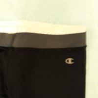 Спортни черни клинове със сиво и бяло на кръста и прозрачен щамп под коляното, еластични, спортни, снимка 6 - Клинове - 37402435
