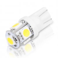 Габаритни диодни крушки габарити T10 с 5 Smd Led ксеноново бели диода за кола автомобил джип супер я, снимка 6 - Аксесоари и консумативи - 35429598