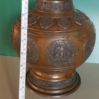 200 годишна - 18ти век колекционерска Китайска бронзова ваза, снимка 14 - Вази - 31457971