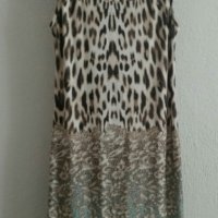 Свежа лятна рокля с леопардов десен, снимка 1 - Рокли - 30070973