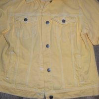 жълто дънково яке, снимка 2 - Якета - 42202355