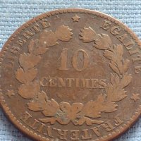 Рядка монета 10 сантима 1896г. Франция Трета република 30411, снимка 4 - Нумизматика и бонистика - 42681907