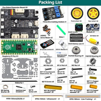 Нов Умно управляем Робот с Raspberry Pi Pico - Серво Мотор, Wi-Fi Модул, снимка 3 - Друга електроника - 44581742