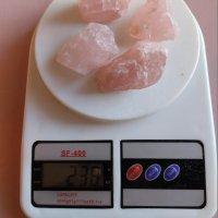 Розов кварц - необработен : произход Мозамбик - 236 грама, снимка 1 - Други ценни предмети - 40373455