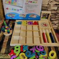 Комплект дървени образователни играчки, снимка 3 - Други игри - 35218323