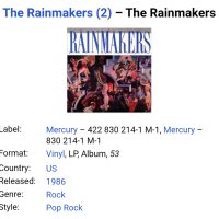 RAINMAKERS Американско издание 1986г Стил:ROCK Състояние на винила :VG+ Състояние на обложката :NEAR, снимка 3 - Грамофонни плочи - 40632943