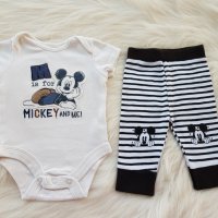 Боди и панталонки Мики Маус 0-3 месеца , снимка 6 - Комплекти за бебе - 29657315