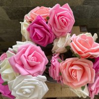 Букет от постоянни рози Свети Валентин за влюбените романтичен подарък, снимка 12 - Изкуствени цветя - 35657984