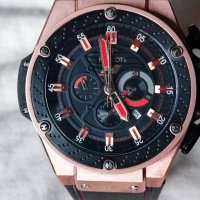 НОВ МЪЖКИ ЧАСОВНИК ХРОНОГРАФ  HUBLOT BIG BANG F1, снимка 1 - Мъжки - 44273485