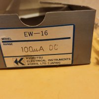 KYORITSU EW-16 лабораторен микроамперметър  DC: 0 ... 100 uA  75 mm 17 mm