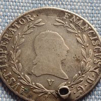 Сребърна монета 20 кройцера 1818г. Франц втори Австрийска империя 28662, снимка 1 - Нумизматика и бонистика - 42899857