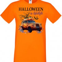 Мъжка тениска Halloween is Lifestyle,Halloween,Хелоуин,Празник,Забавление,Изненада,Обичаи,, снимка 8 - Тениски - 38135403