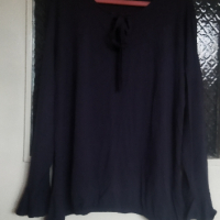 Блуза на точки, хл размер , снимка 1 - Блузи с дълъг ръкав и пуловери - 44244138