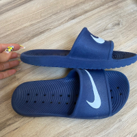 Оригинални спортни тъмно сини чехли Nike! 37 н, снимка 7 - Чехли - 44699045
