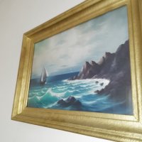 Майсторска морска картина, снимка 4 - Картини - 29569493