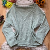 Пуловер мента Promod, снимка 1 - Блузи с дълъг ръкав и пуловери - 38628615