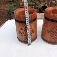 Стари дървени чаши- халба, снимка 2 - Други ценни предмети - 39467542