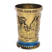 Метална чашка за ракия С България, снимка 3 - Чаши - 34121002
