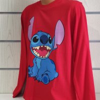 Нова детска блуза с дълъг ръкав и дигитален печат Стич (Stitch), снимка 3 - Детски Блузи и туники - 40571473