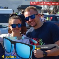 SHIMANO Поляризирани унисекс слънчеви очила, UV400 защита Риболов Колоездене Шофиране туризъм, снимка 2 - Слънчеви и диоптрични очила - 42505893