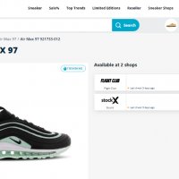 маратонки  Nike Air Max 97 Black Igloo “Tiffany”   номер 38,5-39, снимка 3 - Маратонки - 39854488