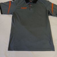 Hummel мъжка спортна тениска с яка , снимка 1 - Тениски - 37332216