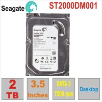 HDD 3.5` SATA 2 TB SEAGATE ST2000DM001, снимка 1 - Твърди дискове - 40573561