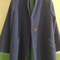 Лилаво палто (манто) - фино, леко, размер L, снимка 2 - Палта, манта - 32082520