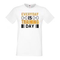 Мъжка тениска Everyday Is Training Day Фитнес.спорт,Щанги,Тренировки,Спортуване,Gym., снимка 2 - Тениски - 36506980