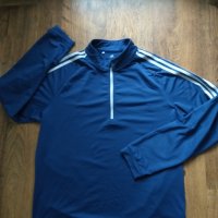 adidas Golf Balance 3-Stripes Quarter- Zip - страхотна мъжка блуза КАТО НОВА УГОЛЕМЕНА, снимка 5 - Спортни дрехи, екипи - 40594647