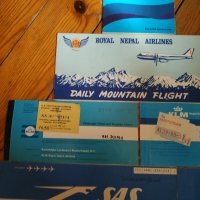 лот от различни самолетни билети и една брошура на KLM, снимка 3 - Колекции - 38189387