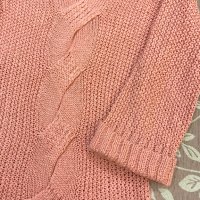 Дамски пуловер цвят корал, снимка 6 - Блузи с дълъг ръкав и пуловери - 39270037