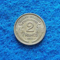2 франка Франция 1933, снимка 1 - Нумизматика и бонистика - 31985533