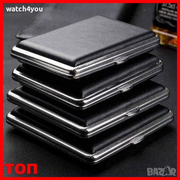 НОВА ЛУКСОЗНА ТАБАКЕРА ЗА ЦИГАРИ.ТАБАКЕРИ ЗА ЦИГАРИ.КОЖЕНА ТАБАКЕРА.TABAKERI ZA TZIGARI.TABAKERA ТОП, снимка 1