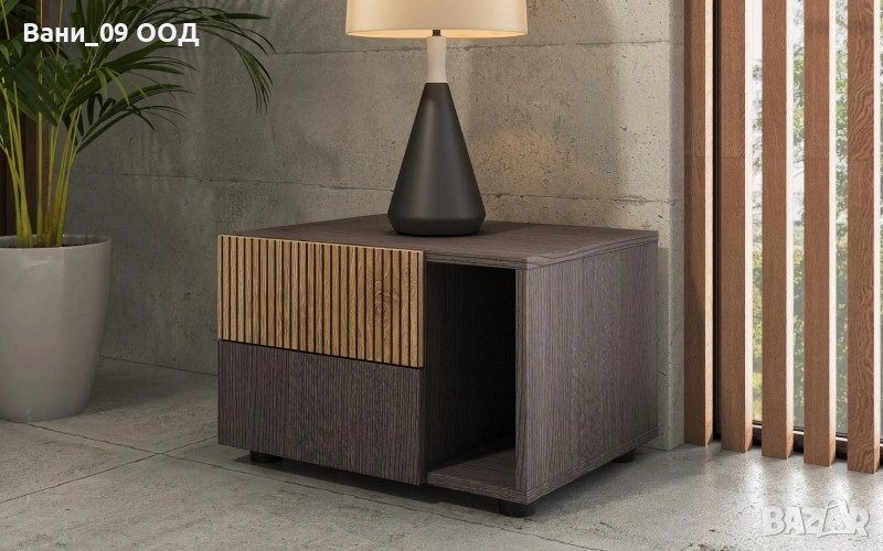 Нощно шкафче с 2 чекмеджета, снимка 1