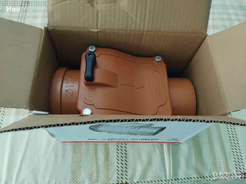 Продавам ревизия за канал Ф125 с клапа, снимка 1